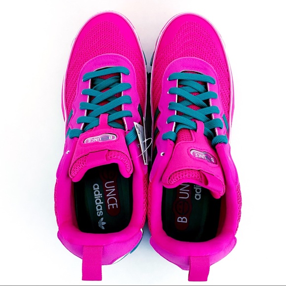 🆕 Adidas Microbounce T1 Sneakers Shoes Pink Green - Picture 5 of 12